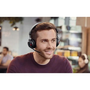 Jabra Audífonos Evolve2 65 UC Stereo, Inalámbrico, 1.2 Metros, Bluetooth, Negro