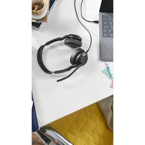 Jabra Auriculares Evolve2 50 MS Stereo, Alámbrico, USB C, Negro