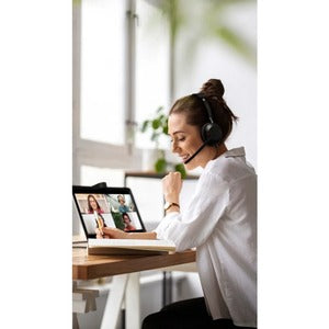 Jabra Auriculares Evolve2 50 MS Stereo, Alámbrico, USB C, Negro