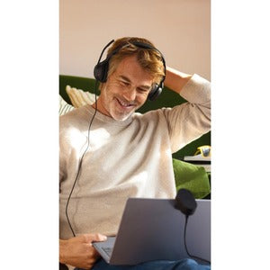 Jabra Auriculares Evolve2 50 MS Stereo, Alámbrico, USB C, Negro