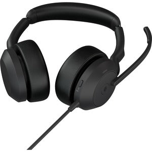 Jabra Auriculares Evolve2 50 MS Stereo, Alámbrico, USB C, Negro