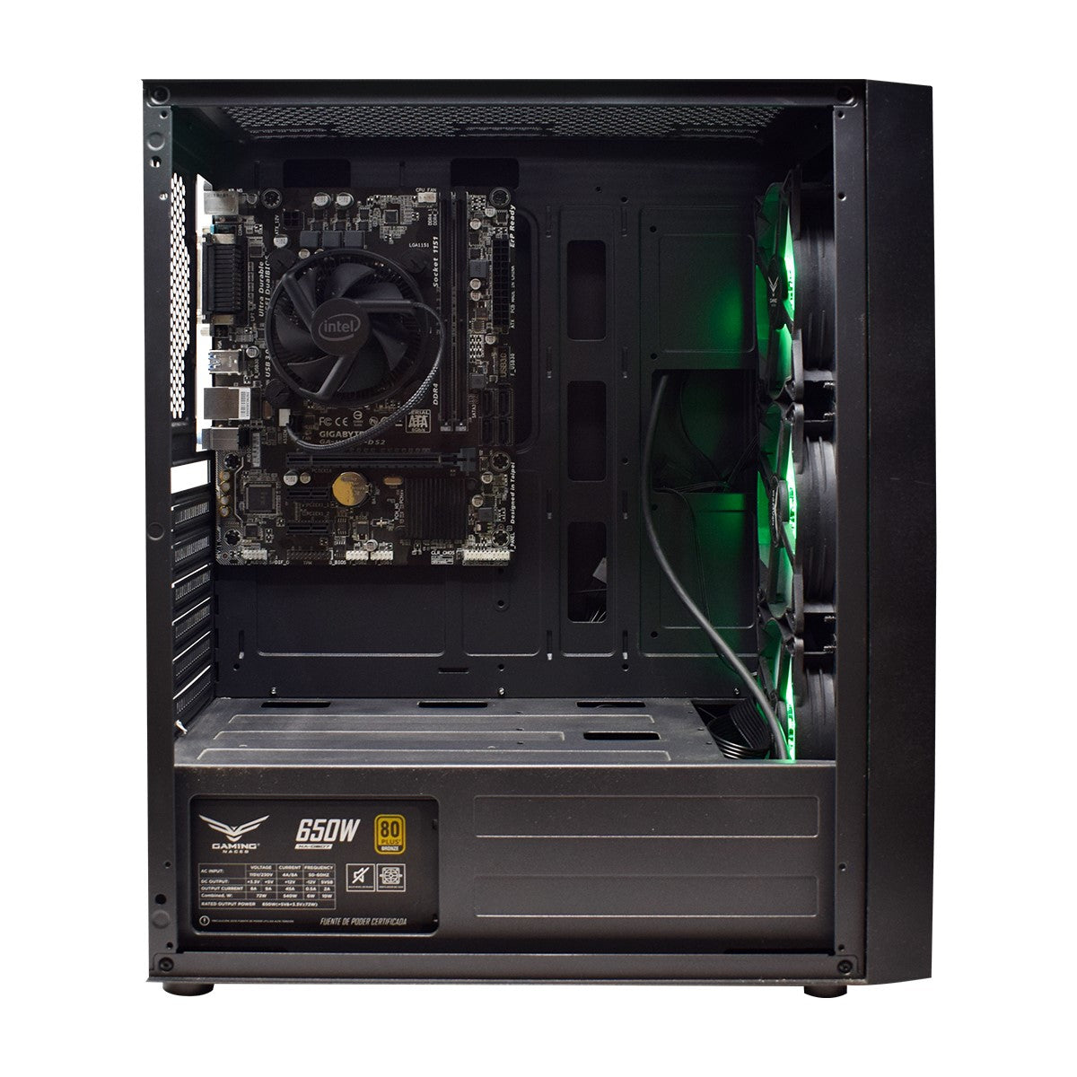 Gabinete Naceb Cypher NA-0611, Midi-Tower, ATX/Micro-ATX/Mini-ITX, USB 2.0/3.0, sin Fuente, 3 Ventiladores Instalados, Negro