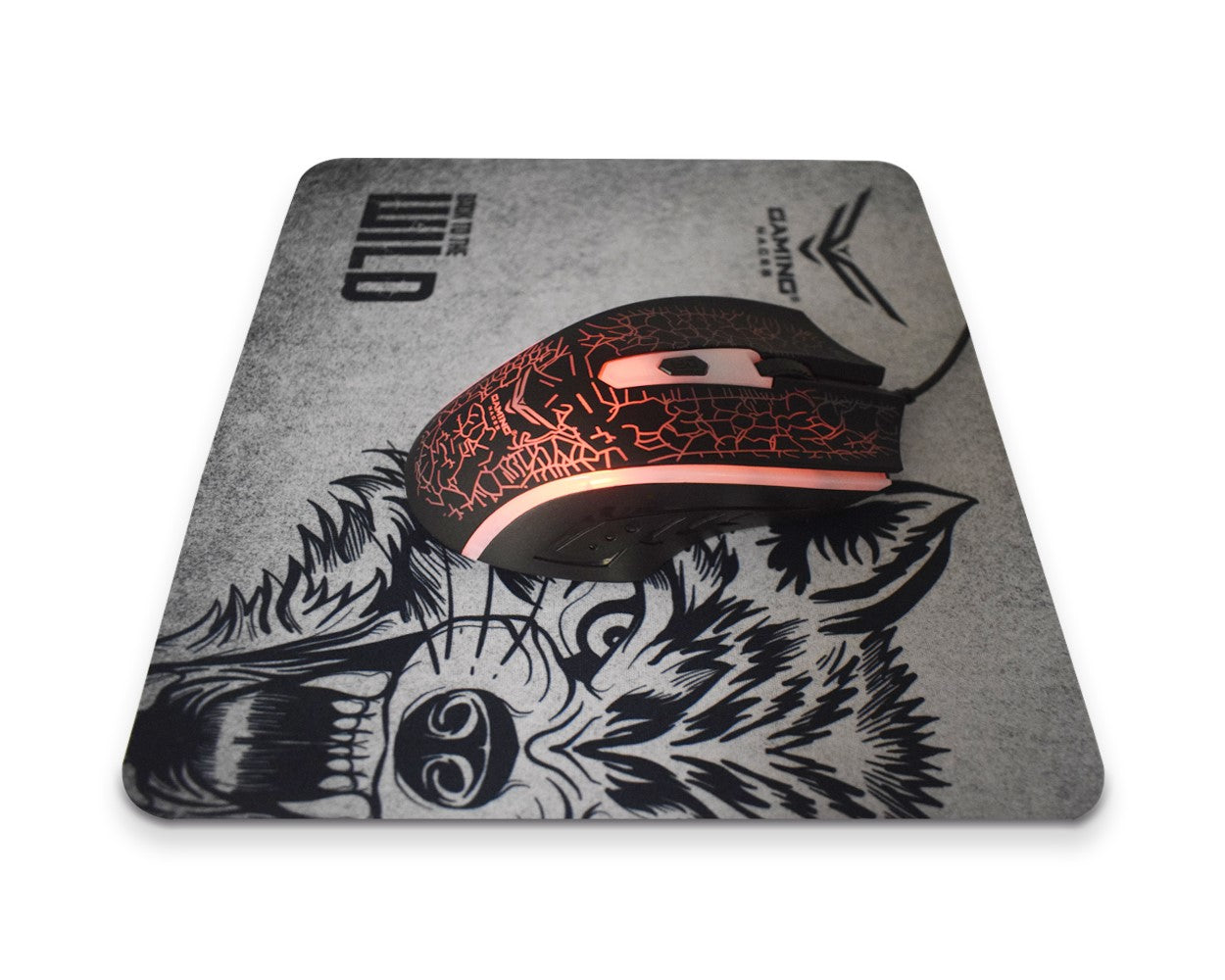 Mouse Gamer Naceb Óptico NA-632 + Mousepad, Alámbrico, USB, 1200DPI, Multicolor