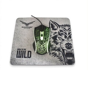 Mouse Gamer Naceb Óptico NA-632 + Mousepad, Alámbrico, USB, 1200DPI, Multicolor
