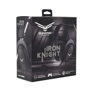 Naceb Audífonos Gamer Iron Knight para PS4/Xbox, Alámbrico, 1.7 Metros, 3.5mm, Negro