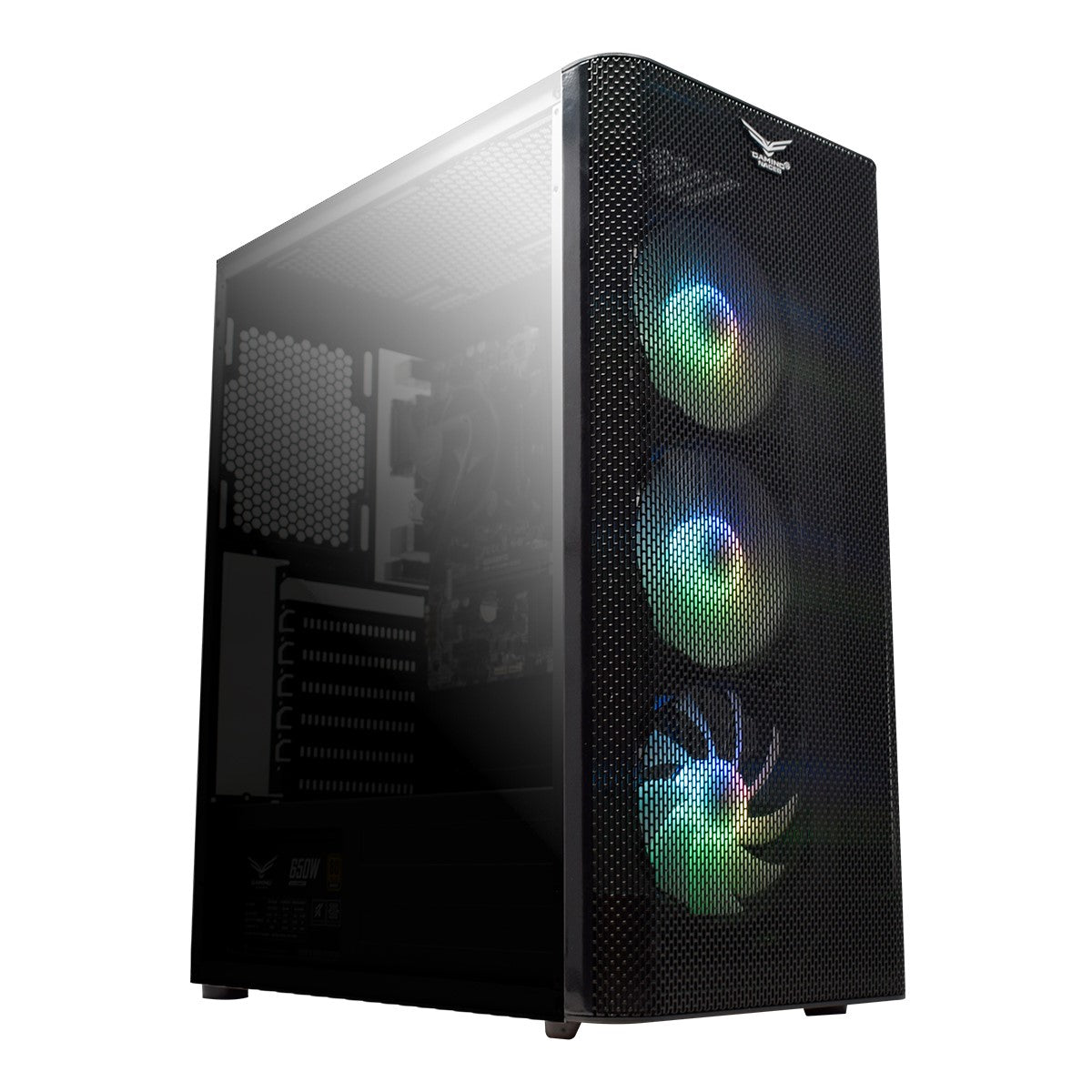 Gabinete Naceb Zed, Midi-Tower, ATX/Micro-ATX/Mini-ITX, USB 2.0/3.0, sin Fuente, 3 Ventiladores Instalados, Negro