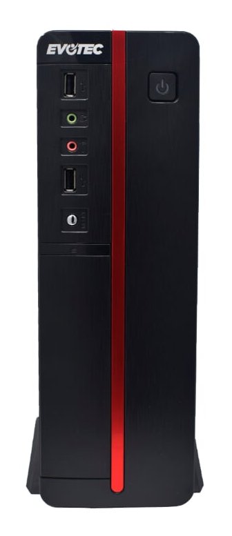 Gabinete Evotec EV-1011, Micro-Tower, Micro-ATX, USB 2.0, con Fuente de 600W, sin Ventiladores Instalados, Negro
