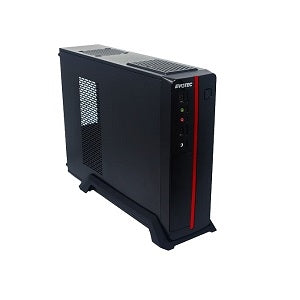 Gabinete Evotec EV-1011, Micro-Tower, Micro-ATX, USB 2.0, con Fuente de 600W, sin Ventiladores Instalados, Negro